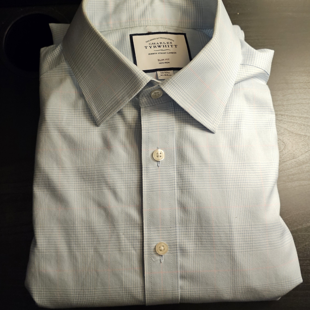 Charles Tyrwhitt Blue Dress Shirt Professional Quality